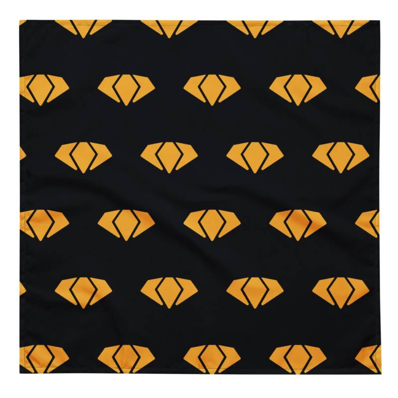 Yellow Gem Pattern Bandana