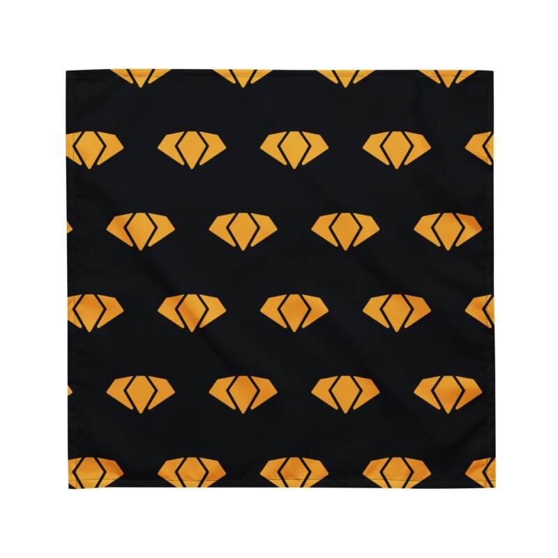 Yellow Gem Pattern Bandana - Image 5