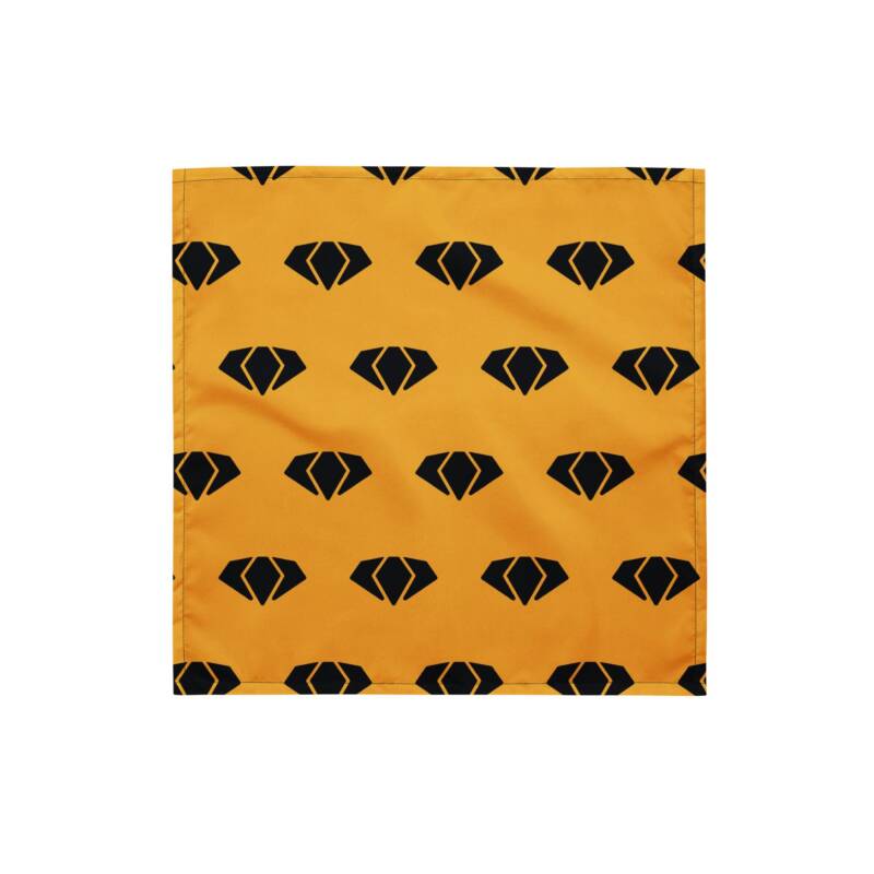 Black Gem Pattern Bandana - Image 4