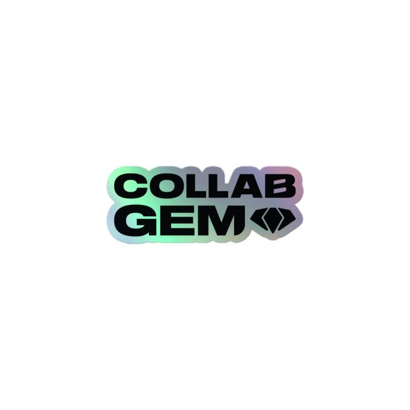 Collab Gem Holographic Sticker