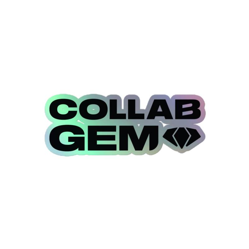 Collab Gem Holographic Sticker - Image 2