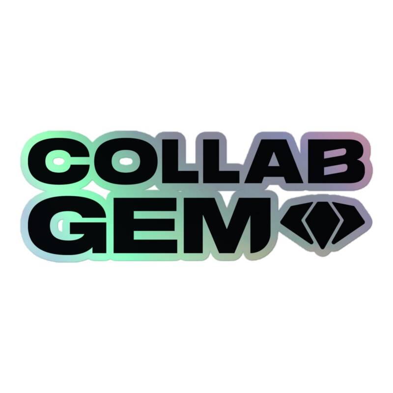 Collab Gem Holographic Sticker - Image 3